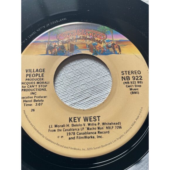 Village People Macho Man 7" Vinyl Record Casablanca NB 922 Stereo 1978 - Picture 8 of 9